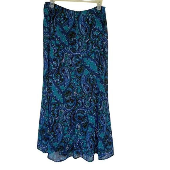 Investments Dresses & Skirts - Investments Women's Y2K 90s VTG Skirt Sz 10 Midi Paisley Print Whimsigoth Fairy